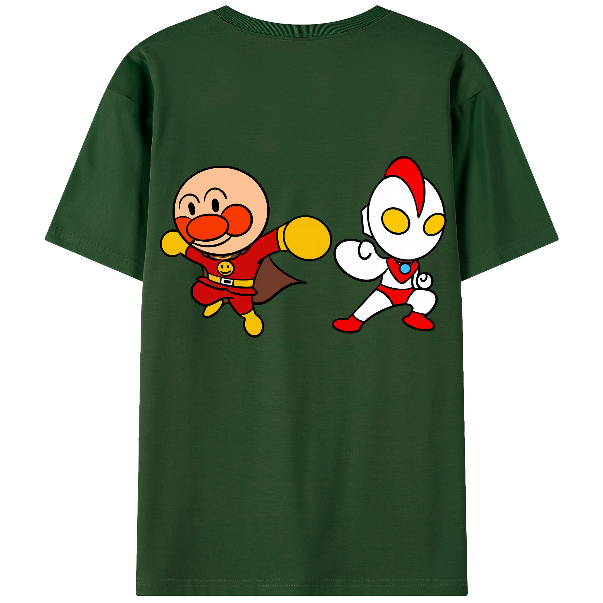 （画像用） アンパンマン Anpanman 綿100％半袖Tシャツ（背面プリント）